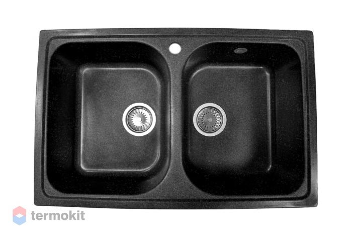 Мойка для кухни AquaGranitEx M-15 черный M-15 (308)