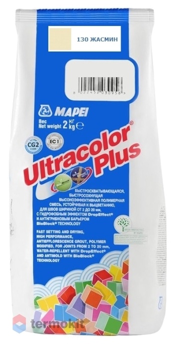 Затирка Mapei Ultracolor Plus №130 (Жасмин) 2 кг