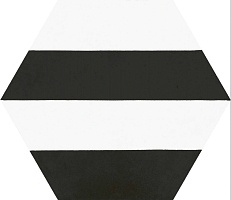 Керамогранит Codicer Porto Hex. Capri Black 25x22