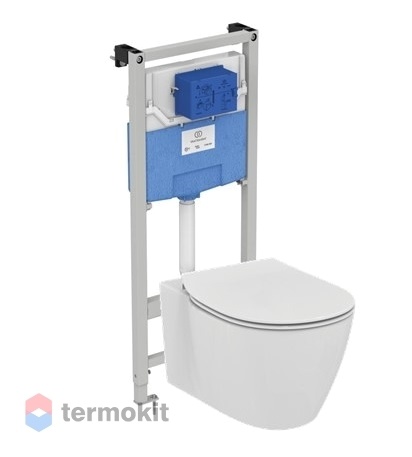 Комплект инсталляции c подвесным унитазом Ideal Standard с сиденьем микролифт E211601