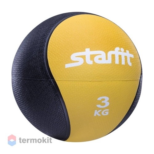Медбол Starfit Pro GB-702, 3 кг, желтый