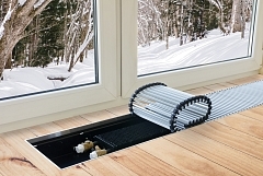 Внутрипольный конвектор KVZ 230/80/2400 с естественной конвекцией Уцененный