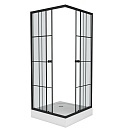 Душевой уголок Niagara Nova 1950x800x800 (стекло с рисунком) черный NG-0180-14