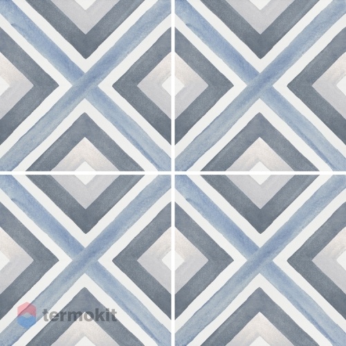Керамогранит Smile Tile Artisan Blue 20x20