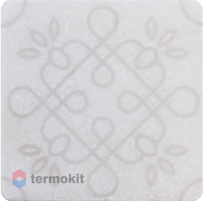 Плитка Мрамор Stone4Home Marble White Motif №1 декор 10х10