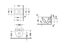 Унитаз подвесной Duravit Starck 3 Rimless® с сиденьем микролифт 45270900A1