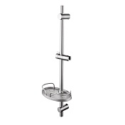 Душевая штанга Lemark с полочкой графит LM3775GM