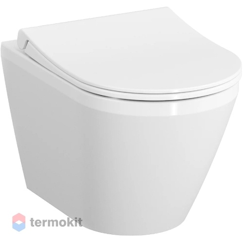 Чаша унитаза подвесного Vitra Integra Round безободковый белый 7041B003-0075