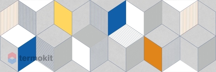 Керамическая плитка Emtile Neo Deco Cube декор 20x60