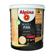 Alpina Аква, Лак для дерева, акриловый, глянцевый, колеруемый