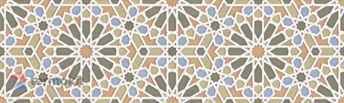Керамическая плитка Aparici Alhambra +31569 Green Mexuar настенная 29,75x99,55