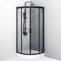 Душевой уголок AM.PM Gem 2000x800x800 черный матовый W90G-401-080BT