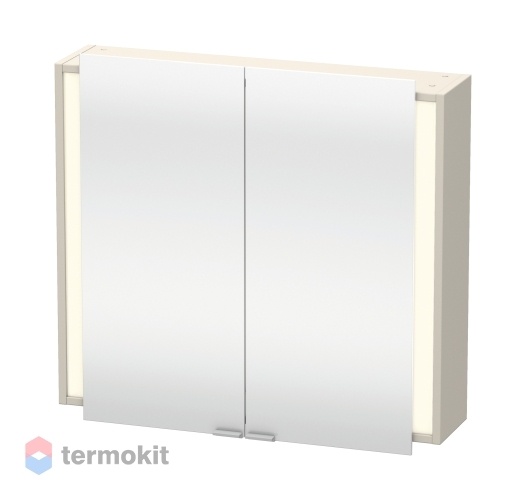 Зеркальный шкаф Duravit Ketho 80 с подсветкой Серо-коричневый KT753109191