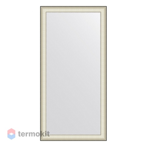Зеркало в багетной раме EVOFORM DEFINITE 78 белая кожа с хромом BY 7635