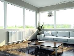 Стальной трубчатый радиатор Arbonia 2057/14 секций с боковым подключением 3/4