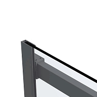 Душевой уголок Vincea Como Soft 1950x1300x900 вороненая сталь VSR-1CS9013CLGM