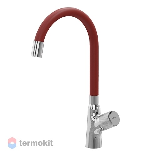 Смеситель для кухни Kohr FLY хром/красный 1LN020201CPE-0000A