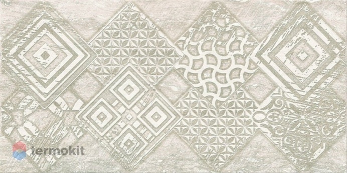 Керамическая плитка Azori Ascoli Grey geometria декор 31,5х63