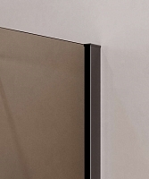 Душевой уголок Cezares Slider 1950x800x900 (бронзовое стекло) оружейная сталь SLIDER-AH-1-90-80/90-BR-GM