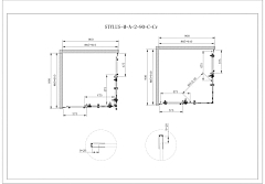 Душевой уголок Cezares Stylus 1950x900x900 хром STYLUS-O-M-A-2-90-C-Cr