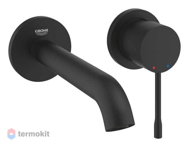 Встраиваемый смеситель для раковины GROHE Essence New черный матовый 29192KF1