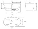 Акриловая ванна BelBagno 1500x760x600 BB72-1500-W0
