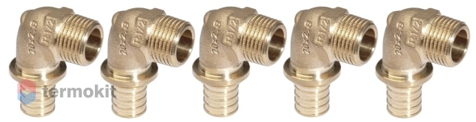 Угольник-переходник Рехау Rautitan RX+ нр 20-R1/2, 5 шт