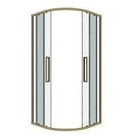 Душевой уголок Grossman Cosmo 1950x1000x1000 золото сатин 301.K33.02.1010.32.00