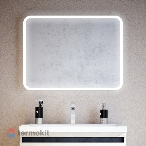 Зеркало Corozo Альбано 92 с подсветкой, сенсорный выключатель белый SD-00000918