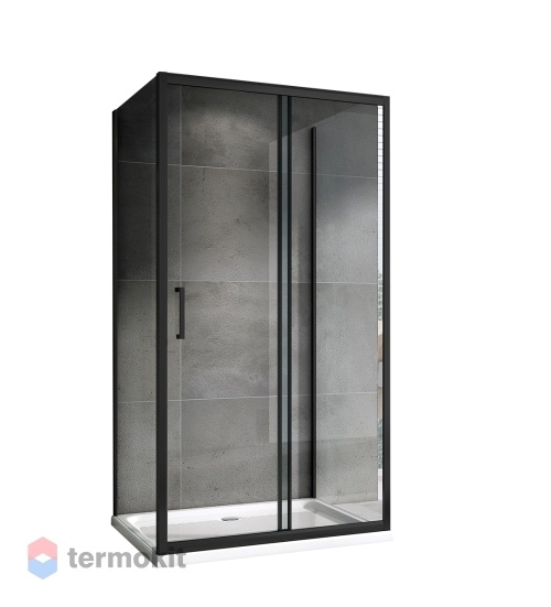 Душевой уголок ABBER Schwarzer Diamant 1950x1400x700 черный AG30140B-S70B-S70B