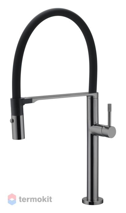 Смеситель для кухни Boheme UNO Shine Gun Metal 114-SGM