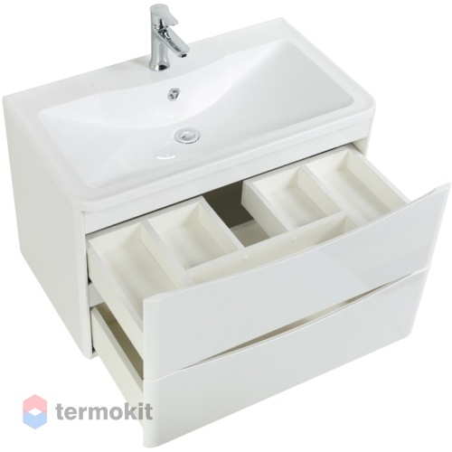 Тумба под раковину BelBagno ACQUA 80 подвесная Bianco Lucido ACQUA-800-2C-SO-BL