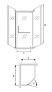 Душевой уголок RGW Passage PA-91 90х120х195 01089192-21 (матовое стекло) Хром