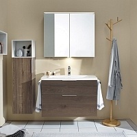 Тумба с раковиной Burgbad Eqio 93 подвесная трюфельный декор SEYQ093F2012C001*1