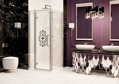 Душевой уголок Ambassador Royal 2000x1000x1000 (с рисунком) левый 18015107-L