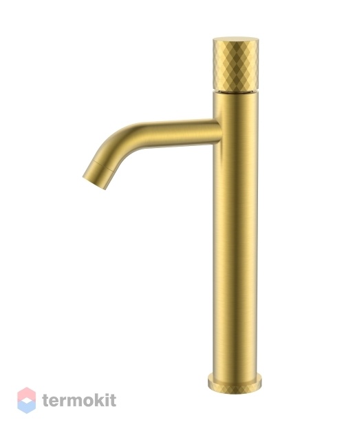 Смеситель для раковины Boheme Stick высокий Mat Gold DIAMOND 122-MG