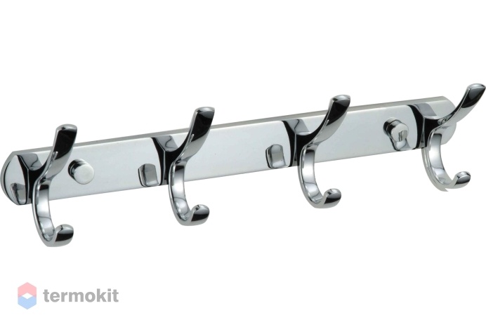 4 крючка на планке Savol хром S-004254