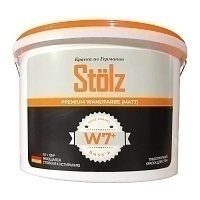 Stölz W7 Моющаяся шелковисто-матовая краска для стен и потолков, База А, 2.7 л