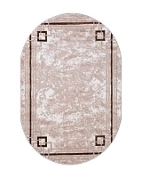 Ковёр Arda Satine 300x400 овальный кремовый/коричневый S105B