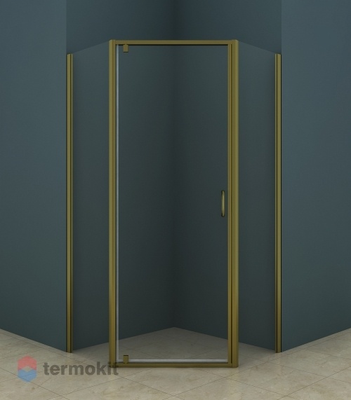 Душевой уголок Azario 2000x1000x1000 бронза шлифованная AZ-112P 100*100