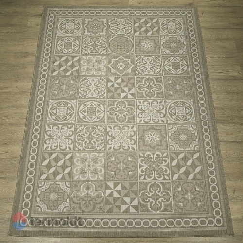 Ковёр Kitroom Флурлюкс (Сизаль) 80x150 прямоугольный коричневый/бежевый 51319 50522