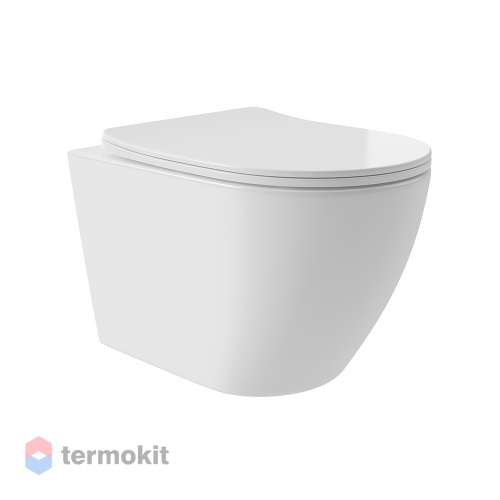 Унитаз подвесной Aqueduto OVO Plus с сиденьем микролифт OVOT0210