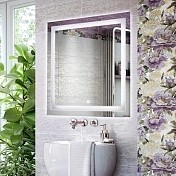Зеркало Comforty Квадрат-75 750х750 светодиодная лента, сенсор 00004140521