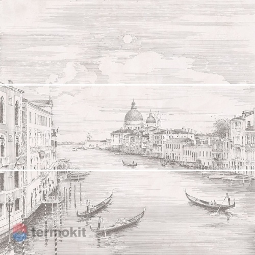 Керамическая плитка Kerama Marazzi Город на воде Venice 12109R/3x/3F (К-т из 3 шт) Панно 75x75