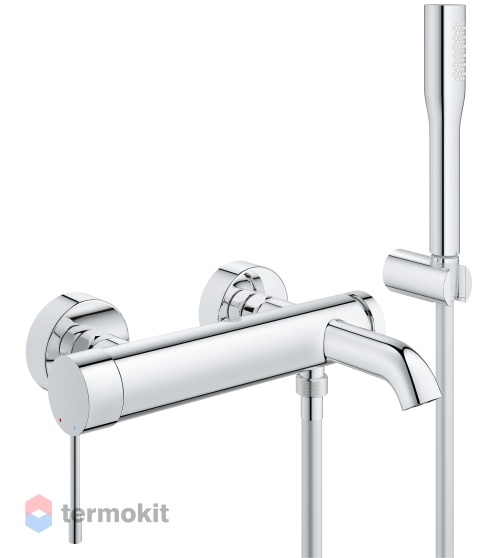Смеситель для ванны и душа Grohe Essence+ с душевым гарнитуром 33628001