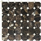 Каменная мозаика Natural Octagon 7M022+7M030-BP (4,8x4,8+1,5x1,5) 30,5х30,5