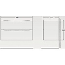 Тумба под раковину BelBagno ACQUA 90 подвесная Rovere Vintage Bianco ACQUA-900-2C-SO-RVB