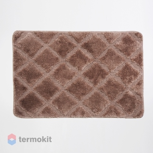 Коврик для ванной комнаты WasserKRAFT Lippe Almondine 90x60 кричневый BM-6515