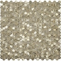 Металлическая мозаика Lantic Colonial Gravity Aluminium 3D Hex. Gold 30,7х30,1х0,3