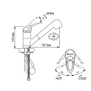 Смеситель для кухни Omoikiri Takayama-S OTA-CR-40